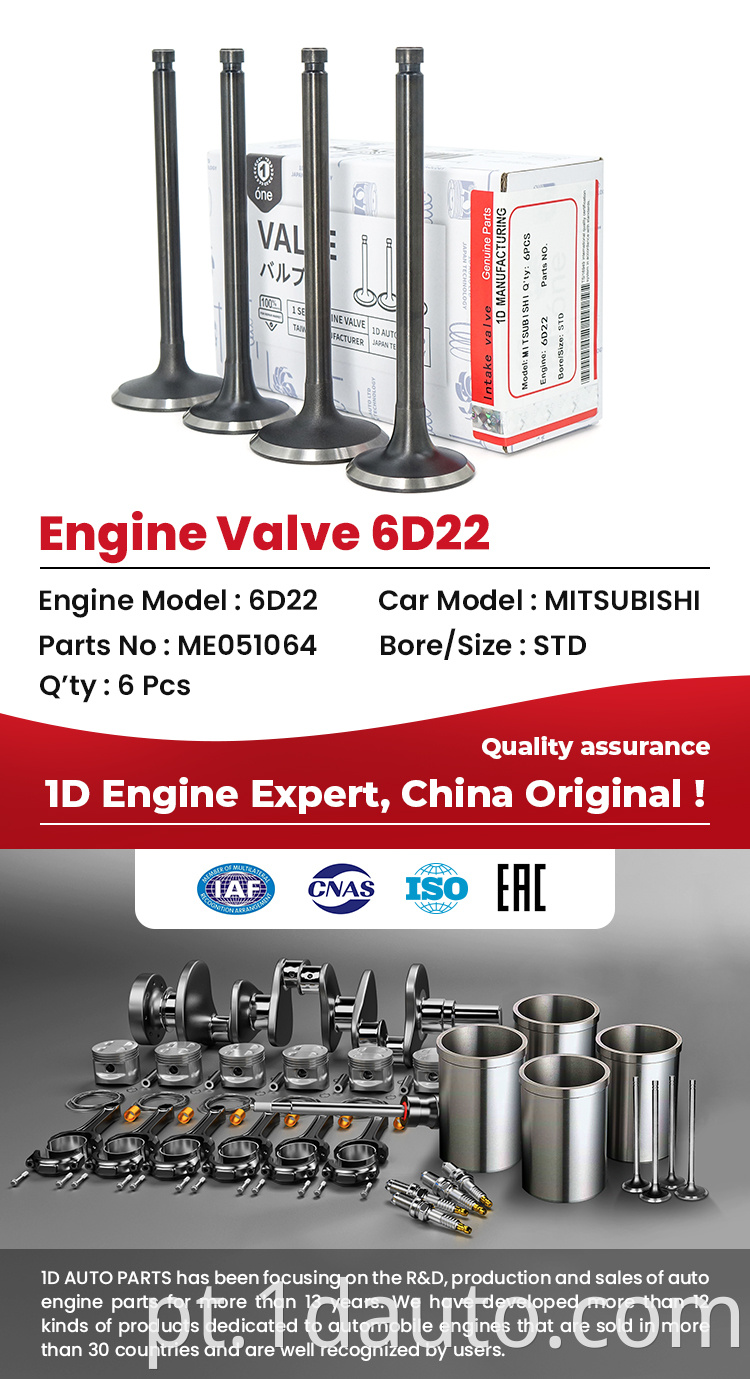 MITSUBISHI 6D22 Engine Valves 